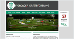 Desktop Screenshot of fjordager-if.dk