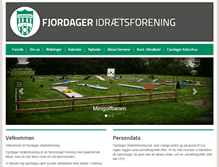 Tablet Screenshot of fjordager-if.dk